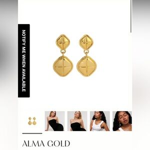 Heaven Mayhem Alma Gold Earrings